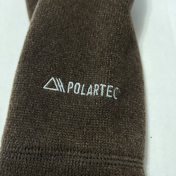 Mountain Hardware Jacket Womens Medium Brown Polartec Full Zip Knit - Picture 5 of 10